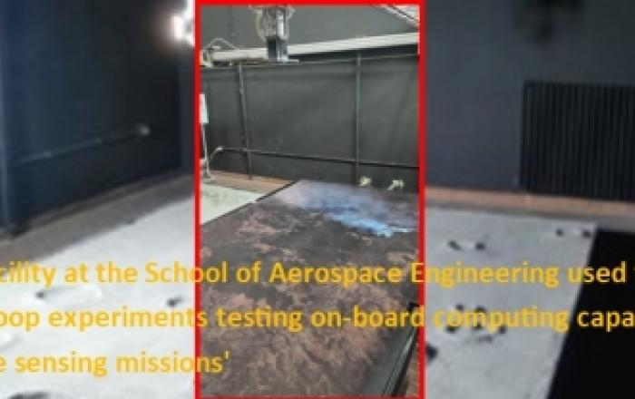 'MONSTER facility at the School of Aerospace Engineering used for hardware-in-the-loop experiments testing on-board computing capabilities for future remote sensing missions' 